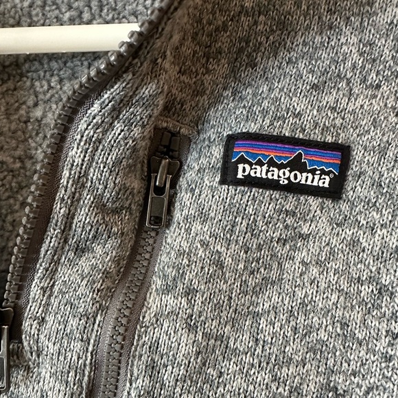 Patagonia Gray Kids Unisex Better Sweater Quarter Zip Boys Girls Size L (12) - Picture 2 of 4
